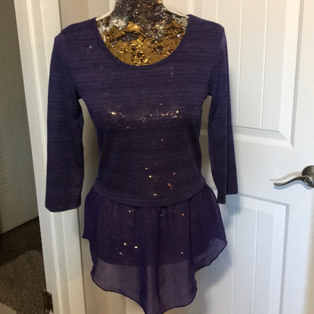 Bobbie Brooks Purple Silky top ❤️ SZ Small